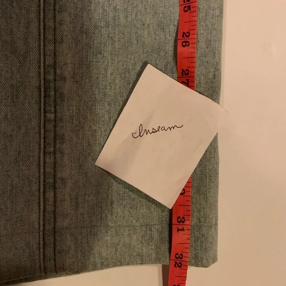 Vintage Harley Davidson 90’s #1 Patch Light Wash Blue Biker Y2K Jeans Size 14 - Picture 13 of 16